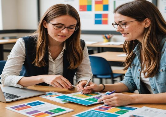 AECC education counsellor guiding a student through university options